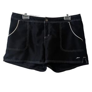 Speedo Womens Black Boardshorts Size M